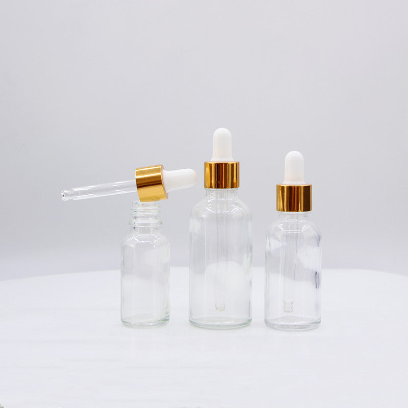 Transparent glass bottle dropper essential oil bottle