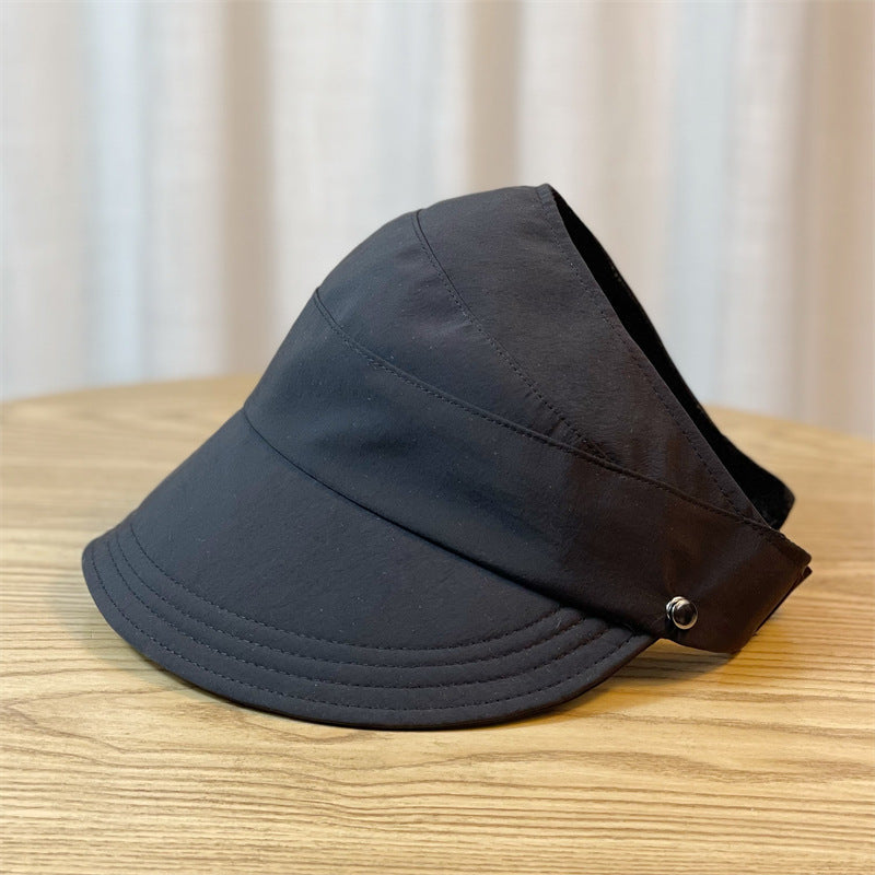 Women's Empty-top Peaked Cap Summer Sun Protection Visor Quick Drying Hat