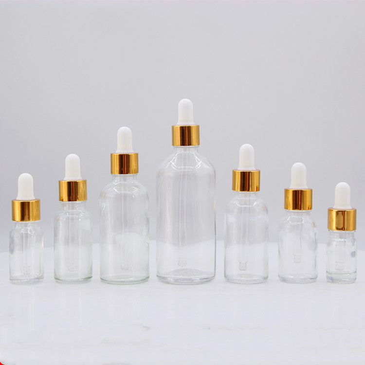 Transparent glass bottle dropper essential oil bottle