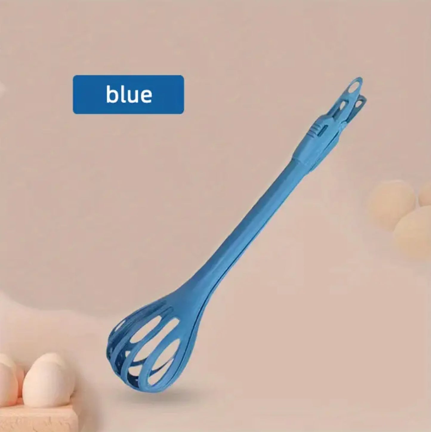 Kitchen Tongs Nylon Egg Whisk, Beater Whisker Food Tongs Salad Mixer for Cooking, Mixing, Barbecue