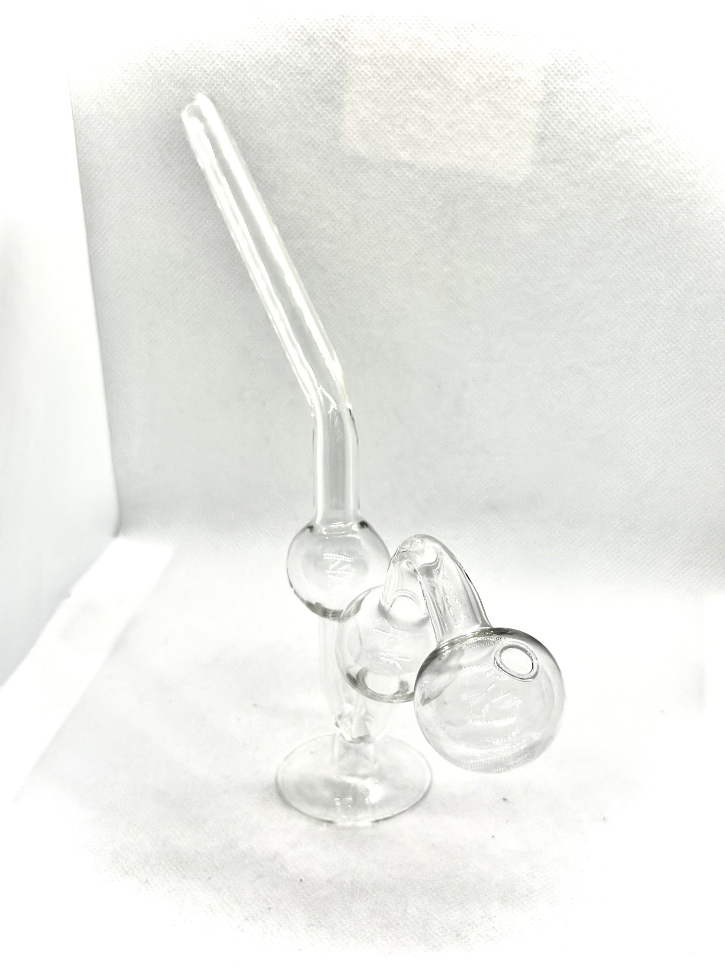 Glass Oil Burner Clear with Stand 1 pc