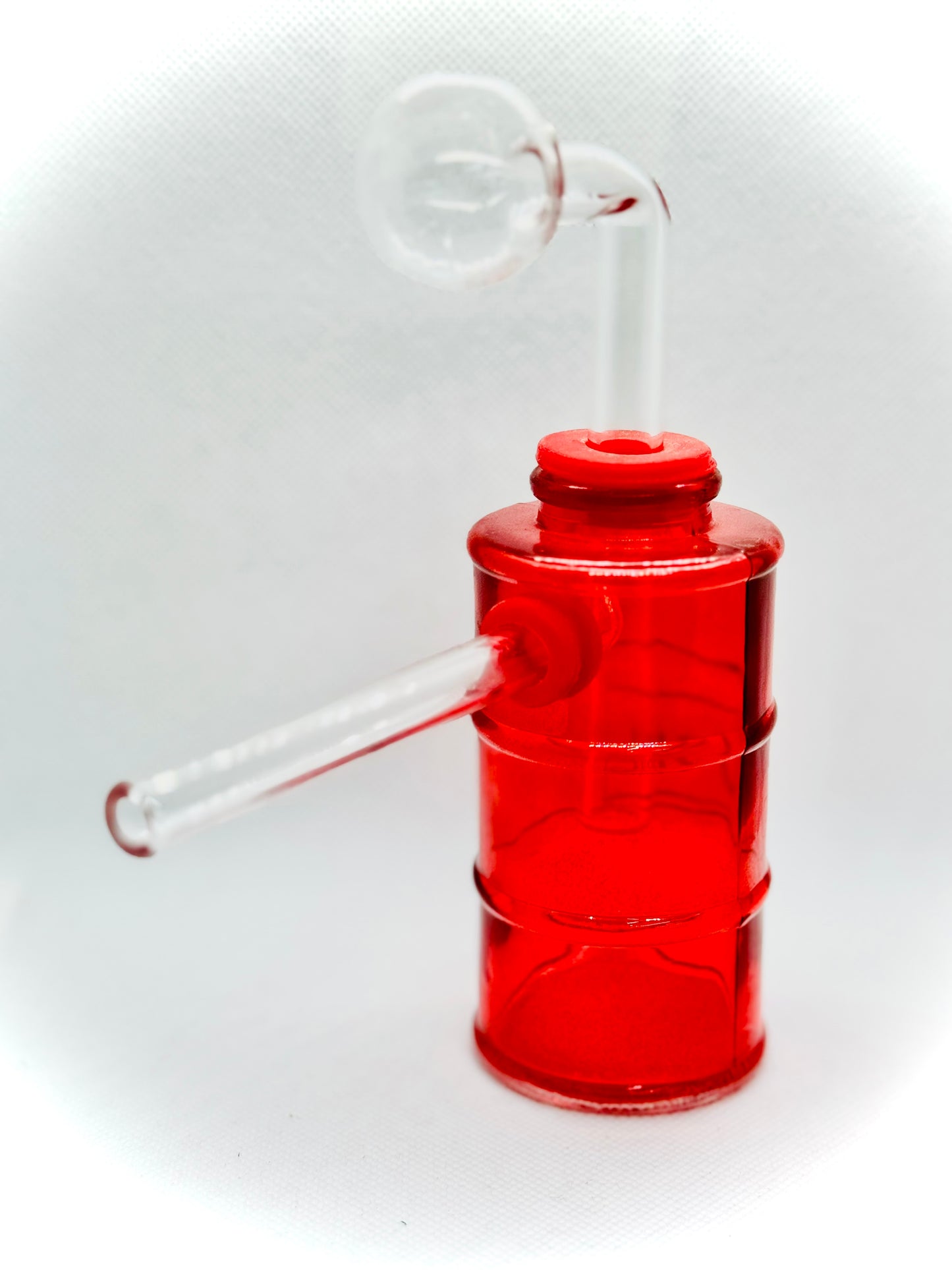 High quality Barrel Shape Thick Glass Oil Burner Available in 4 Colors